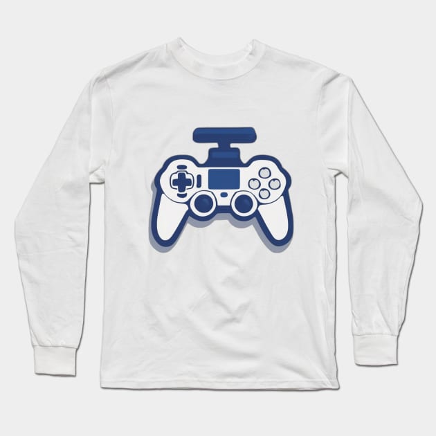 Retro Gamer's Delight - Classic Controller Design No. 551 Long Sleeve T-Shirt by cornelliusy